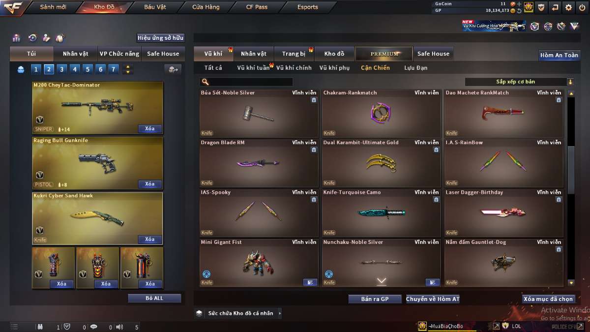 shop acc cf uy tin gia re